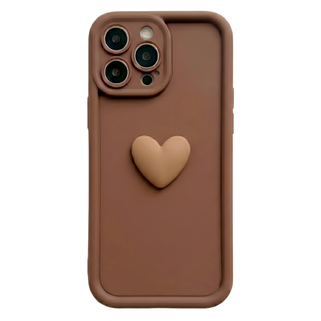 Personalized Name Macaron Series: Fashionable 3D Sweet Heart Case