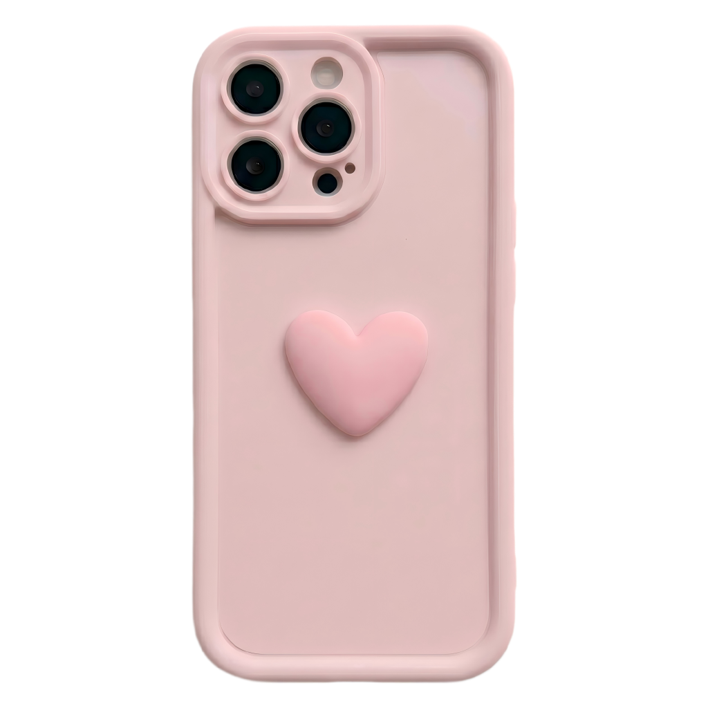 Personalized Name Macaron Series: Fashionable 3D Sweet Heart Case