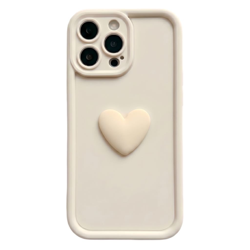 Personalized Name Macaron Series: Fashionable 3D Sweet Heart Case