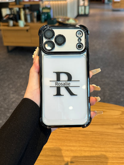 Personalized Name & Initials Phone Case – Custom Monogram Gift for Her, Clear Protective Case