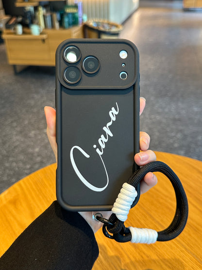Custom Handwritten Script Phone Case - Bold Contrast Name Matte Case