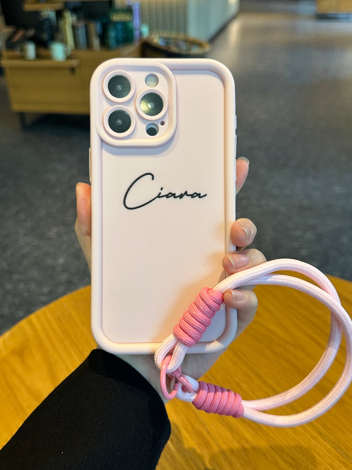 Custom Handwritten Script Phone Case - Bold Contrast Name Matte Case