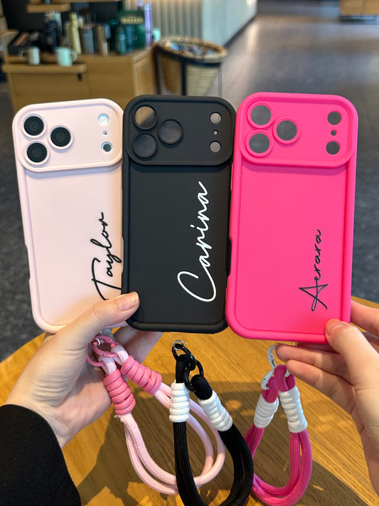Custom Handwritten Script Phone Case - Bold Contrast Name Matte Case