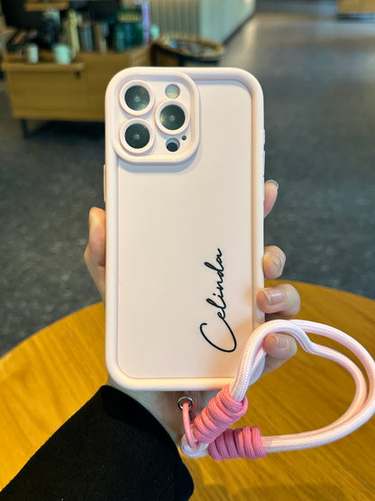 Custom Handwritten Script Phone Case - Bold Contrast Name Matte Case